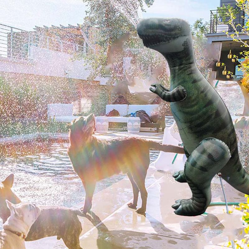 Inflatable Dinosaur Squirt Water Toys for Children Summer Swimming Pool Beach Garden Outdoor Game Water Spray Dinosaur