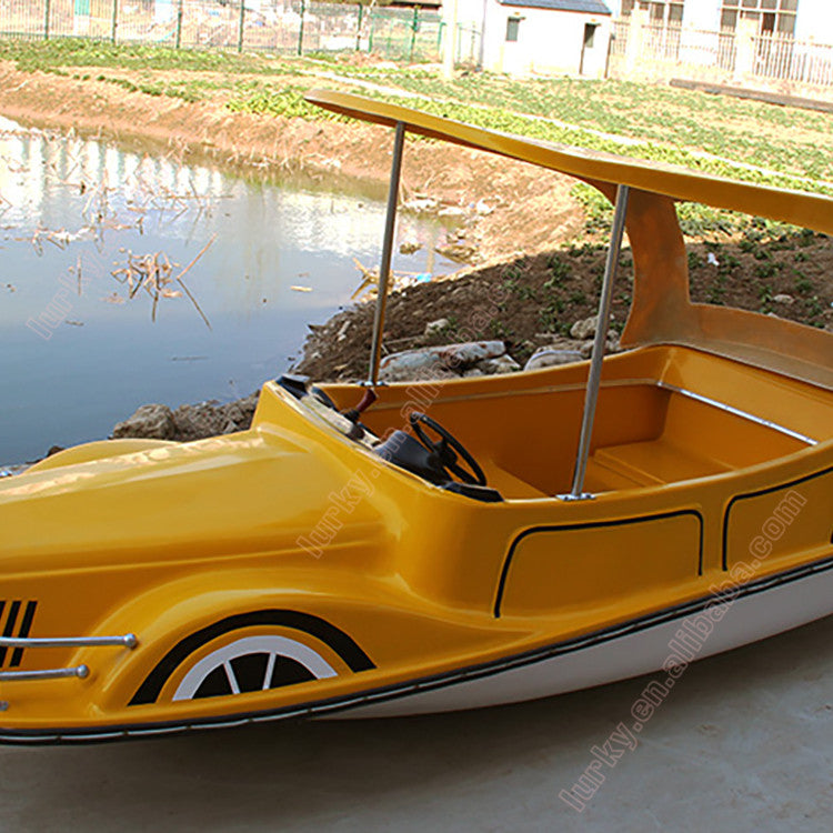 water park fiberglass electric water car boat for sale with cheap