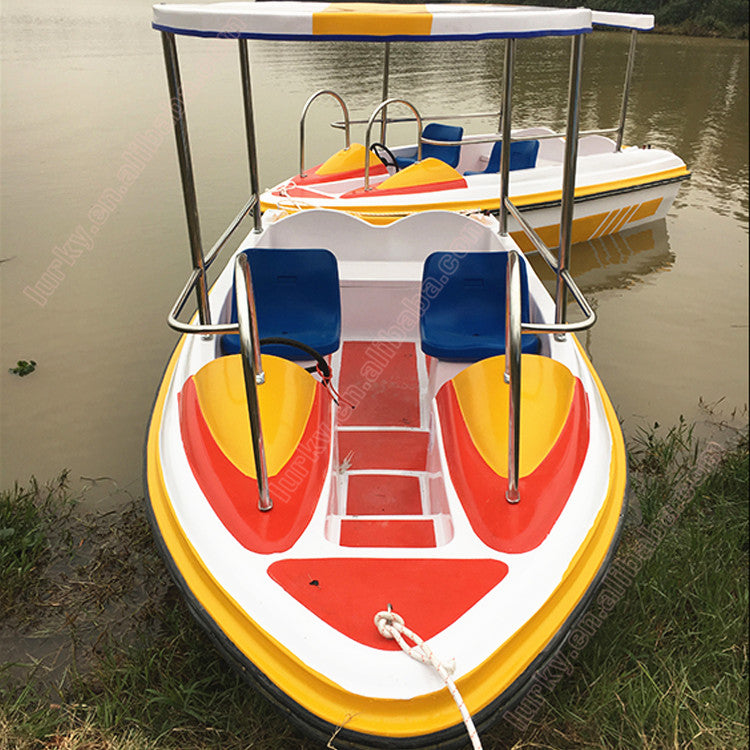 Aquatic amusement electric fast pedal boat for sale