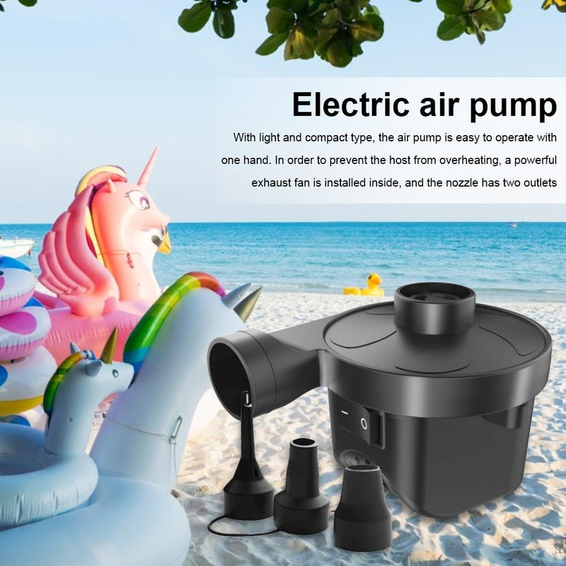 Air Pump 2 in 1 Dual-use Portable Electric Inflator Deflator for for inflatable Beds Swimming Pools Portable Air Pump Air