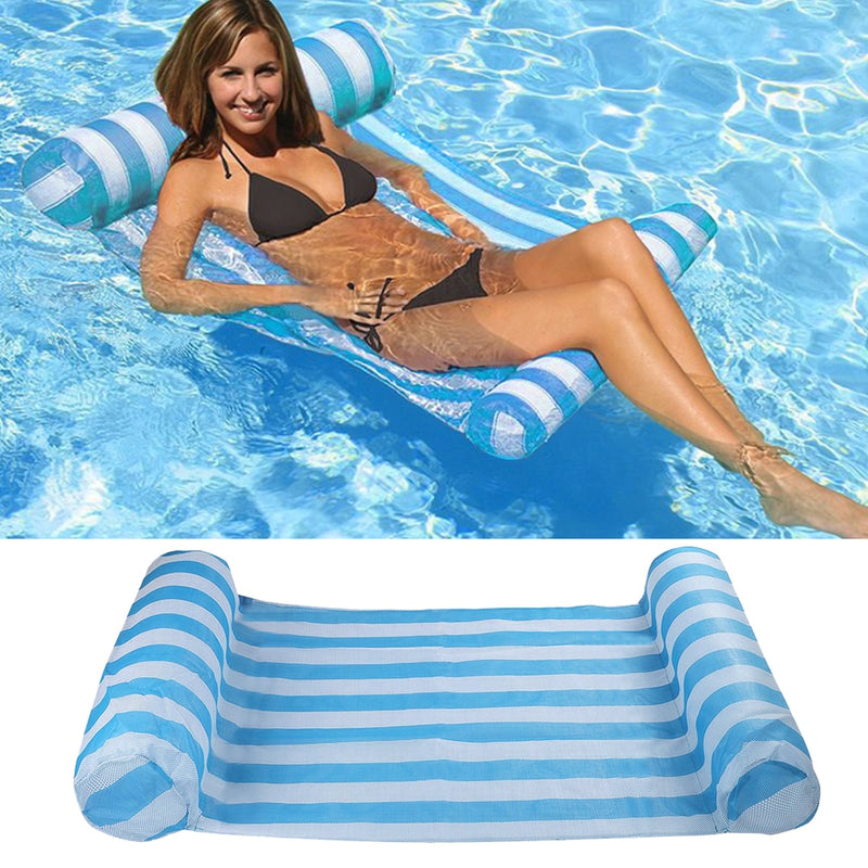 Summer Water Hammock Mattress Swimming Pool Inflatable Mat Rafts Floating Chair Swimming Portable Outdoor Elements