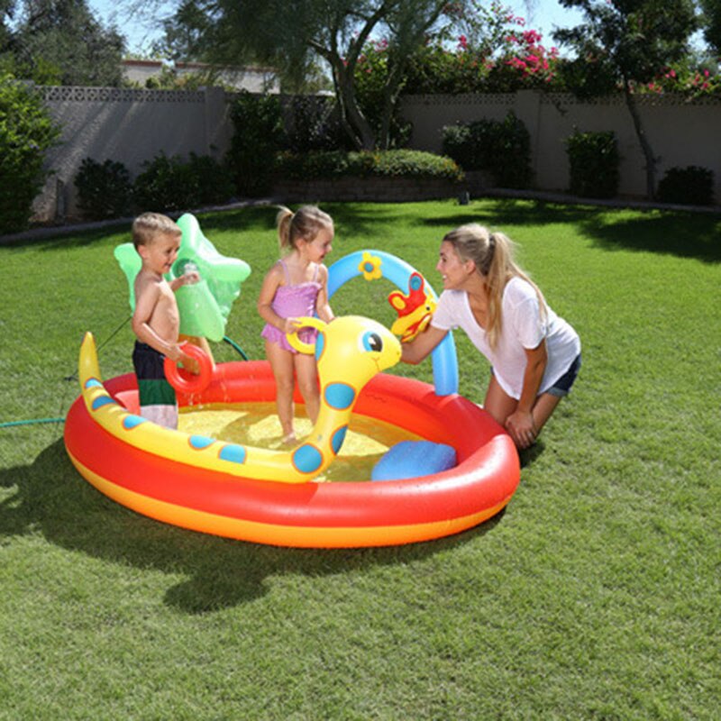 192cm water spray pool inflatable swimming pool for children toy big outdoor pool kids summer swimming pool inflatable pool