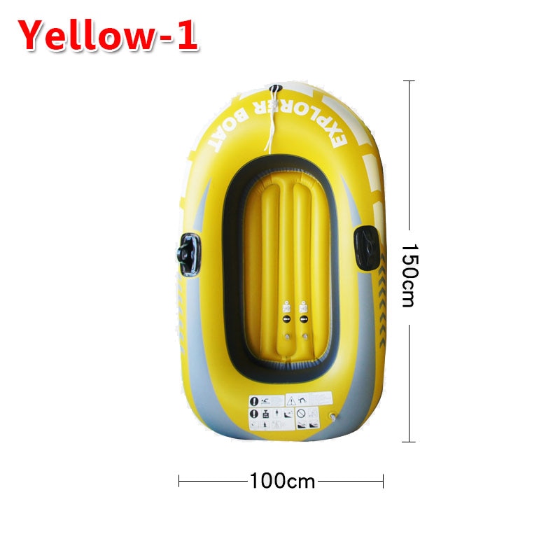 1/2 Person PVC Inflatable Rowing Boat Kayak Thicken Canoe Rowing Airboat For Drifting Diving Fishing Beach Swimming Pool Drift O