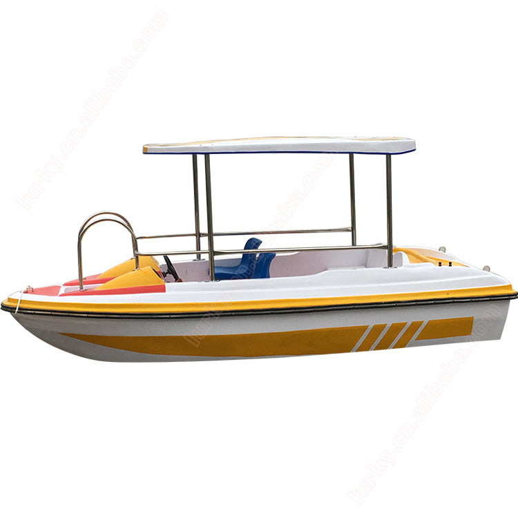 Aquatic amusement electric fast pedal boat for sale