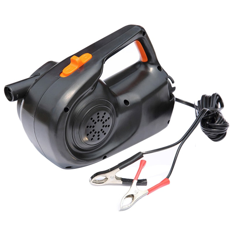 12V 100W Car Rechargable Pump Electric Inflatable Air Pump For Kayak Boat Swimming Pool Air Cushions Ball Auto Portable Blower