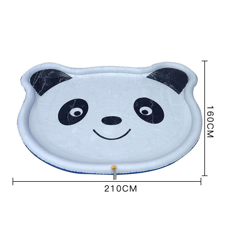 panda carton inflatable padding kids fun water spray padding inflatable toy for swimming outdoor pool for children summer toys (214padding)