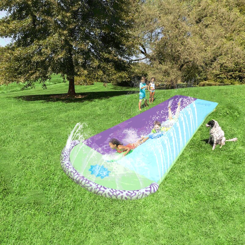 4.8m Giant Surf 'N Double Water Slide Inflatable Play Center Slide For Children Summer Backyard Swimming Pool Games Outdoor Toys