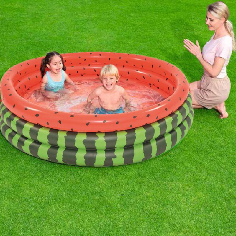 New 120cm Watermelon Inflatable Swimming Pool Children Adults Bathing Tub Baby Bath Indoor Paddling Pool Inflatable Kids Pool