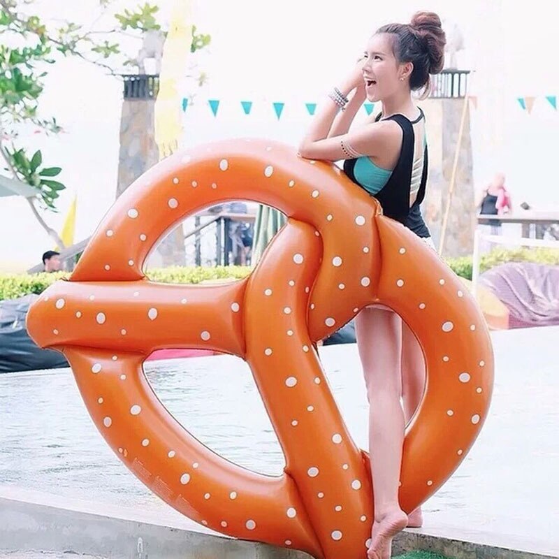 Rooxin 140cm Inflatable Swimming Circle Pool Float Donut Swimming Ring Adult Kids Summer Beach Party Pool Toys Boia de Piscina