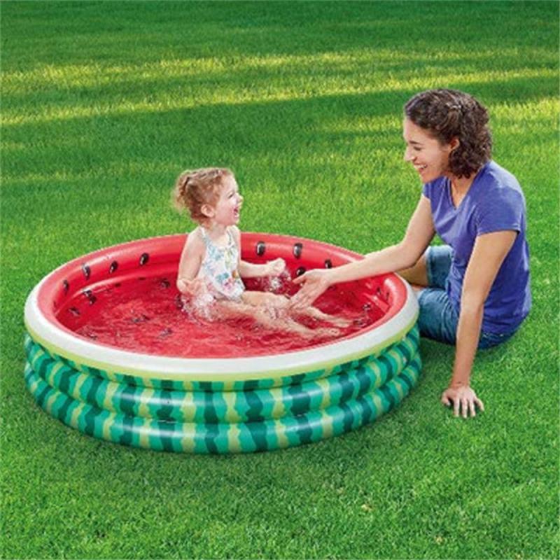 New 120cm Watermelon Inflatable Swimming Pool Children Adults Bathing Tub Baby Bath Indoor Paddling Pool Inflatable Kids Pool