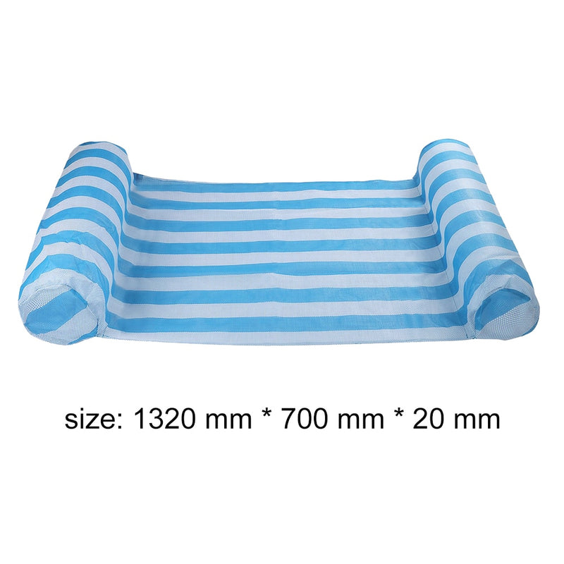 Summer Water Hammock Mattress Swimming Pool Inflatable Mat Rafts Floating Chair Swimming Portable Outdoor Elements