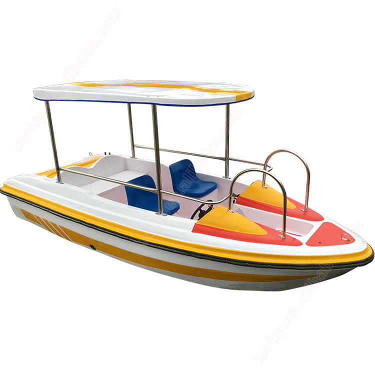 Aquatic amusement electric fast pedal boat for sale