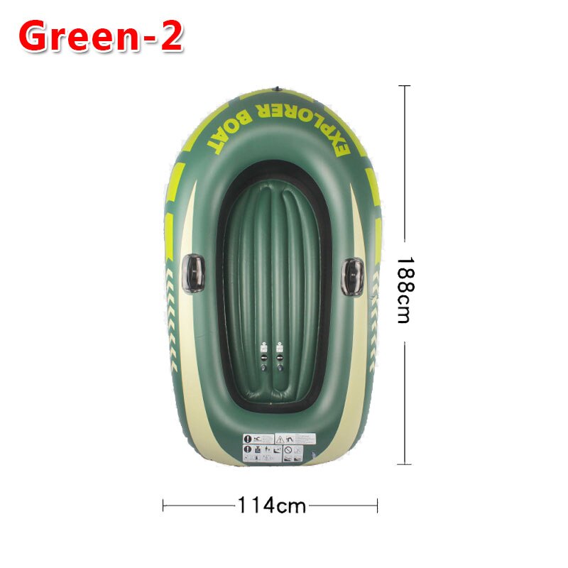 1/2 Person PVC Inflatable Rowing Boat Kayak Thicken Canoe Rowing Airboat For Drifting Diving Fishing Beach Swimming Pool Drift O