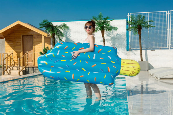 Inflatable Swimming Ring Giant Rainbow Pizza Banana Pool Lounge Adult Pool Float Mattres Life Buoy Raft Swimming Water Pool Toys