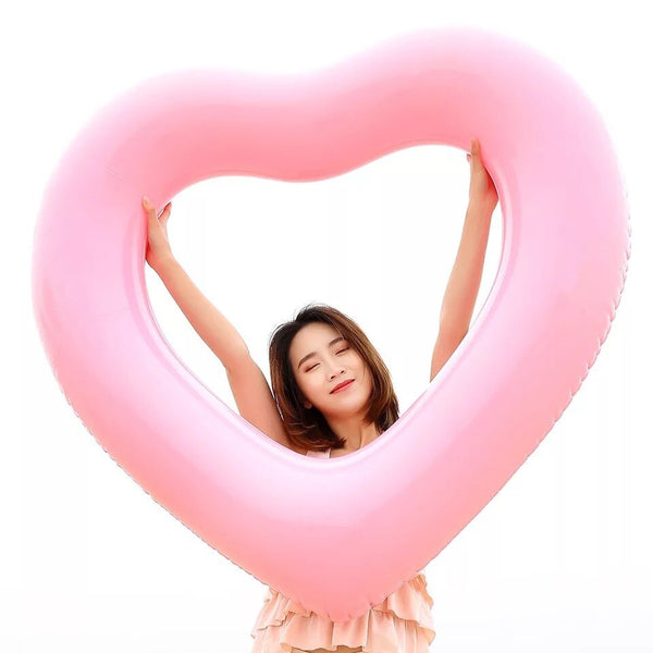 Ins Hot Heart Giant Swimming Ring Flamingo Unicorn Inflatable Pool Float Swan Pineapple Floats Peacock Water Toys