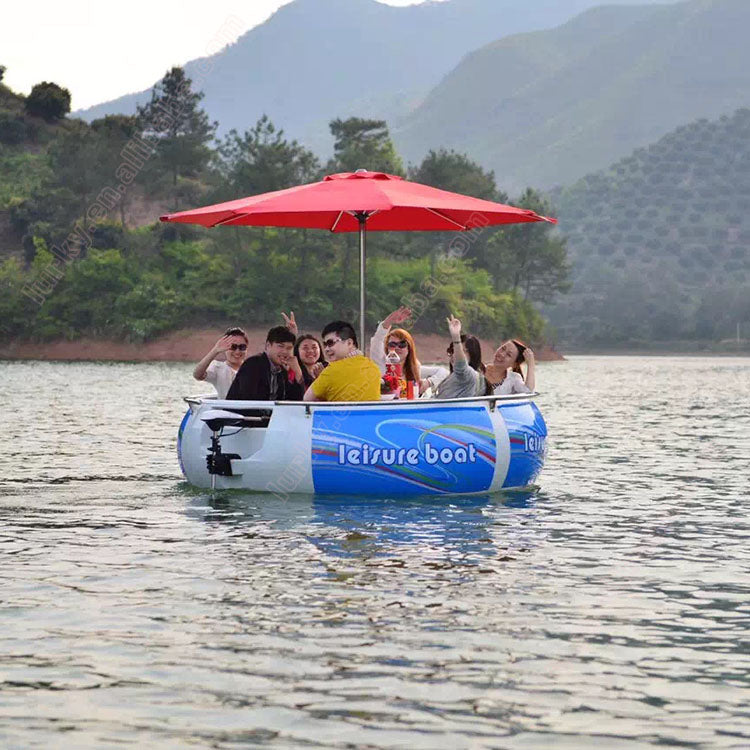 Party Grill Boat Multifunctional Floating Barbecue Restaurant Water Park Electric Leisure bbq Donut Boat