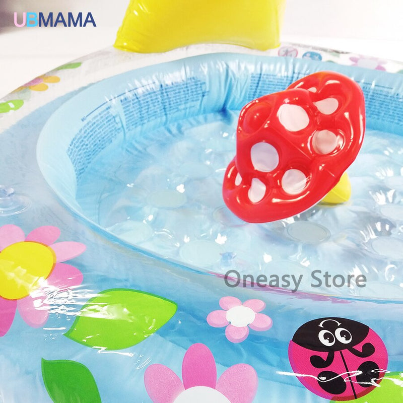 Environmental protection materials children inflatable swimming pool children's mushroom shape ocean pool outdoor game pool