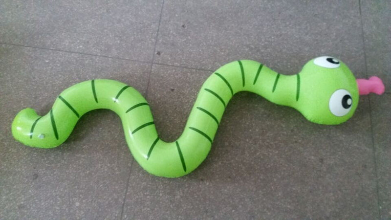 170cm Giant Children Inflatable Green Snake Pool Float Kids Swimming Ring Serpent Noodle Floats Water Holiday Party Toys Piscina (Green)