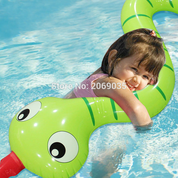 170cm Giant Children Inflatable Green Snake Pool Float Kids Swimming Ring Serpent Noodle Floats Water Holiday Party Toys Piscina