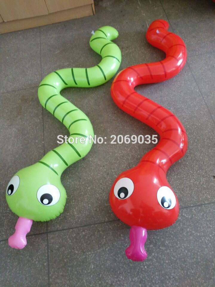 170cm Giant Children Inflatable Green Snake Pool Float Kids Swimming Ring Serpent Noodle Floats Water Holiday Party Toys Piscina