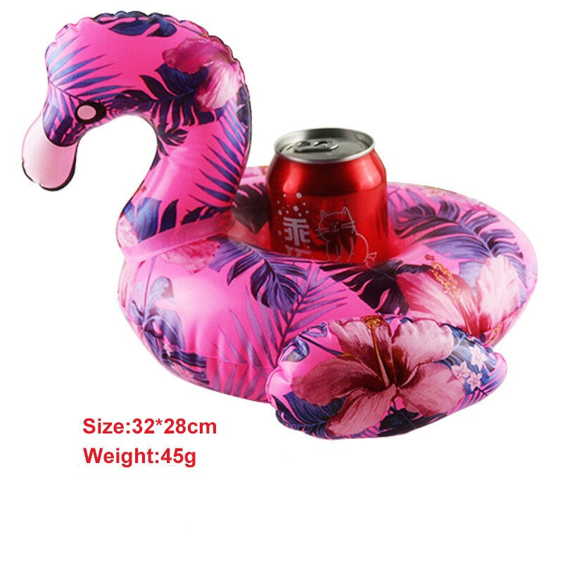 Rooxin Cup Holder Inflatable Flamingo Unicorn Drink Holder Swimming Pool Float Beverage Beer Holder Bar Tray Summer Party Toys