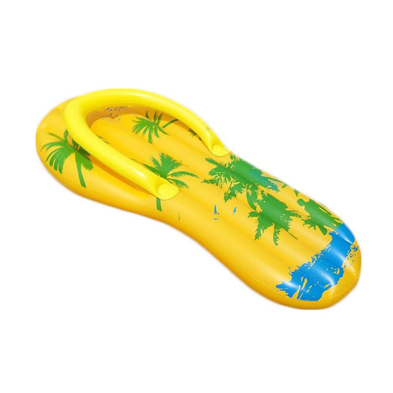 3D Slippers Shaped Inflatable Floating Row Stylish Flip-flops Pool Float Adult Swimming Ring Toys Photo Props Float Pool Cushion