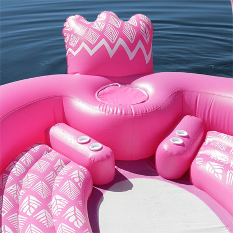 Fits Seven People 530cm Ginormous Flamingo Giant Unicorn Inflatable Boat Pool Party Float Air Mattress Swimming Ring Toys boia