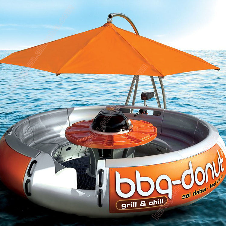 Party Grill Boat Multifunctional Floating Barbecue Restaurant Water Park Electric Leisure bbq Donut Boat