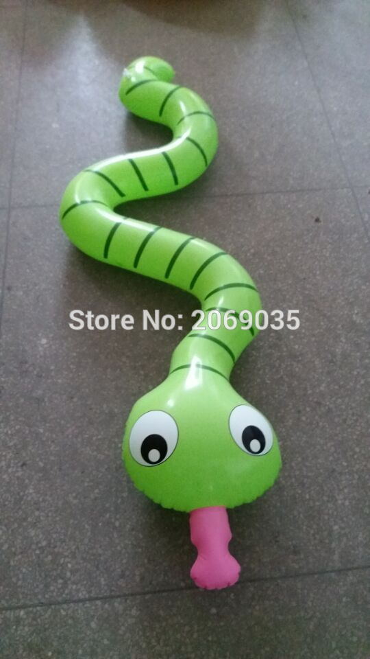 170cm Giant Children Inflatable Green Snake Pool Float Kids Swimming Ring Serpent Noodle Floats Water Holiday Party Toys Piscina