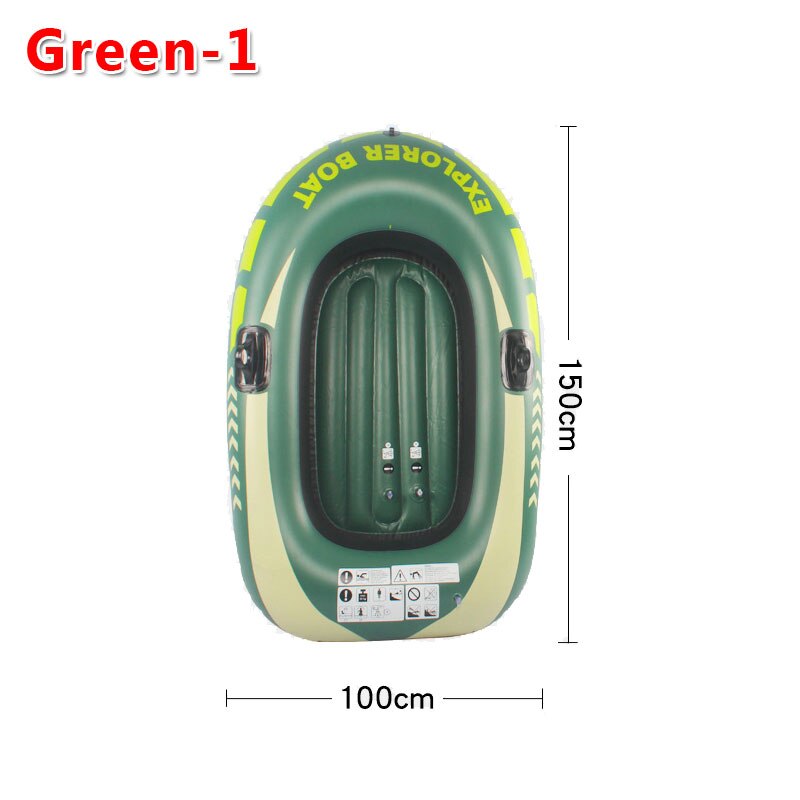 1/2 Person PVC Inflatable Rowing Boat Kayak Thicken Canoe Rowing Airboat For Drifting Diving Fishing Beach Swimming Pool Drift O