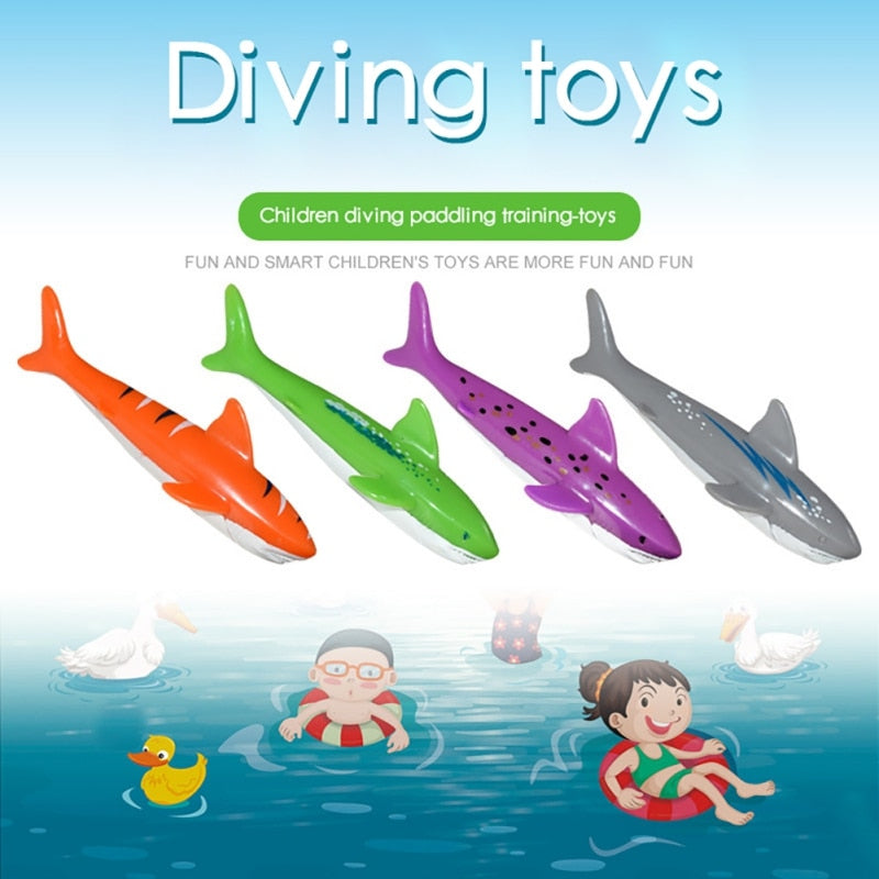 Dive Swim Rings Swimming Pool Throwing Toy Diving Game Toys Set Underwater Summer Dive Accessories Gift For Kids 1 Set