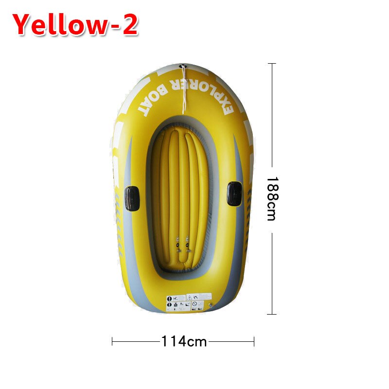 1/2 Person PVC Inflatable Rowing Boat Kayak Thicken Canoe Rowing Airboat For Drifting Diving Fishing Beach Swimming Pool Drift O