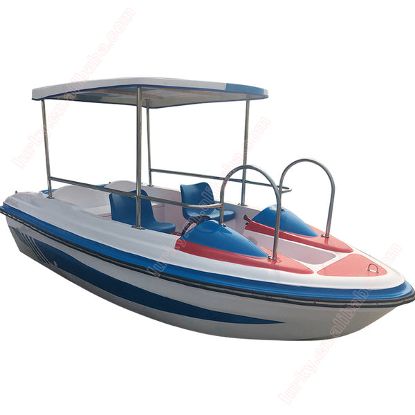 Aquatic amusement electric fast pedal boat for sale