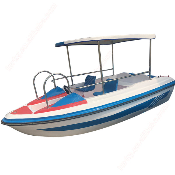 Aquatic amusement electric fast pedal boat for sale