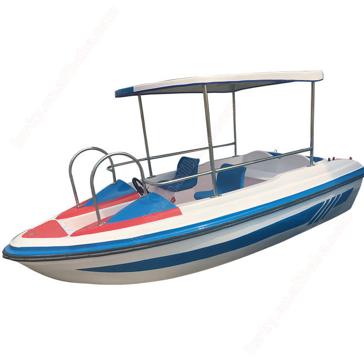 Aquatic amusement electric fast pedal boat for sale