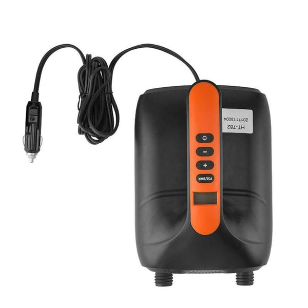 Max 20 Psi 12V Intelligent Electric Air Pump Dual Stage Gas Pump for Airbed Inflatable SUP Swimming Pool Paddle Surfing Board