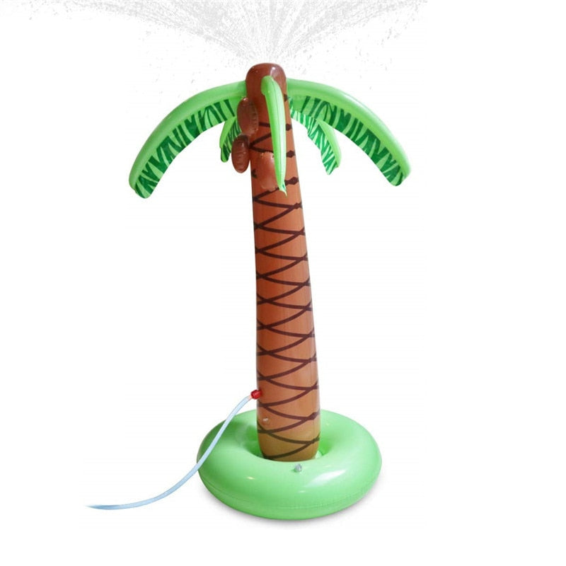 Inflatable Summer Children Play Water Spout Parent-Child Beach Lawn Play Water Spray Simulation Coconut Tree Outdoor Toy