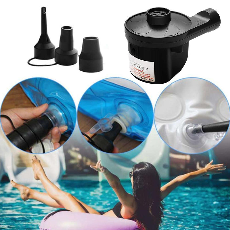 Air Pump 2 in 1 Dual-use Portable Electric Inflator Deflator for for inflatable Beds Swimming Pools Portable Air Pump Air