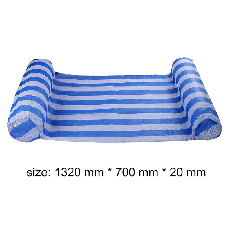 Summer Water Hammock Mattress Swimming Pool Inflatable Mat Rafts Floating Chair Swimming Portable Outdoor Elements